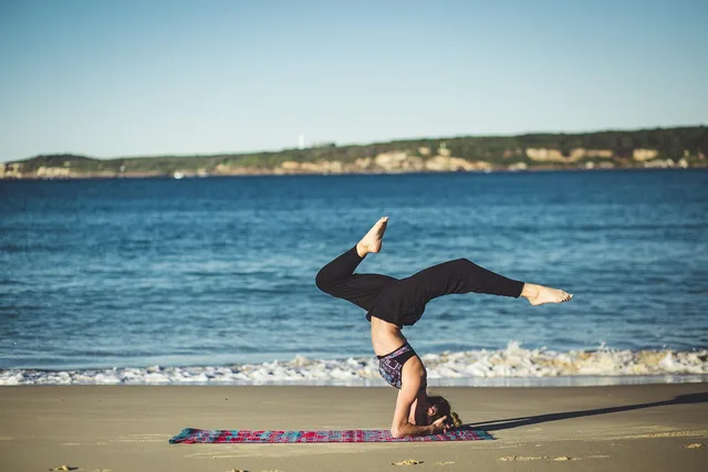 yoga, balance, zen, beach, ocean, meditation, person, sand, sea, shore, water, woman, nature, workout, blue beach, blue fitness, blue water, blue yoga, blue meditation, blue sea, blue ocean, blue balance, blue workout, blue sand. Fitness creators software selection: the exit test